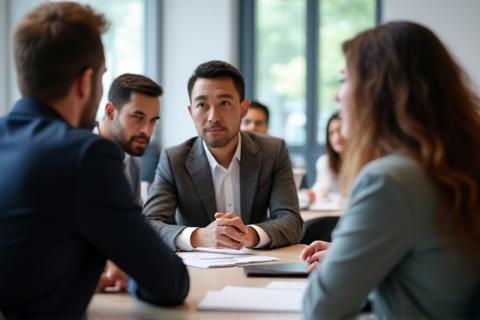 Group participating in an advanced interview techniques workshop